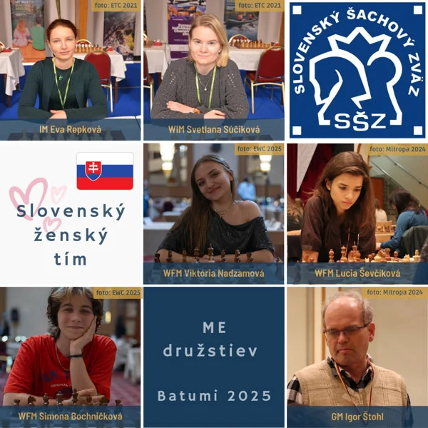 4.10.-15.10.2025 – ME družstiev žien v šachu, Batumi – Gruzínsko